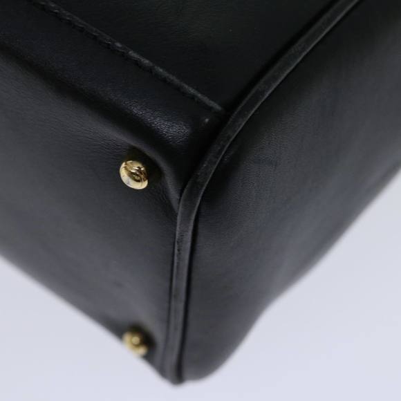 GUCCI Bamboo Hand Bag Leather Black 000 122 0316 Auth 68517 - Picture 14 of 16